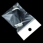 11*16 см прозрачная самоклеящаяся пластиковая сумка для хранения ювелирных изделий упаковка мешков OPP полиэтиленовый упаковочный пакет с отверстием 200 шт.лот