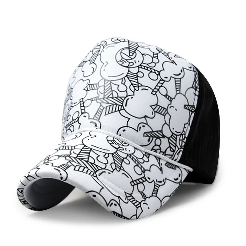 Взрослых Trucker Кепки Для мужчин и Для женщин хип-хоп панк-рок Snapback Шапки мужские летние Зонт Mesh Бейсбол шляпа 20 Цвета - Цвет: A12
