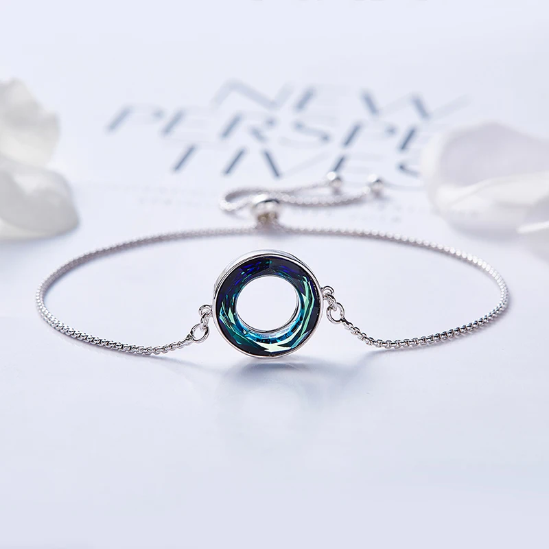 Cdyle Adjustable Bracelets Circle Embellished with crystal For Women Jewelry Female Wedding Gifts|Браслеты с шармами| |