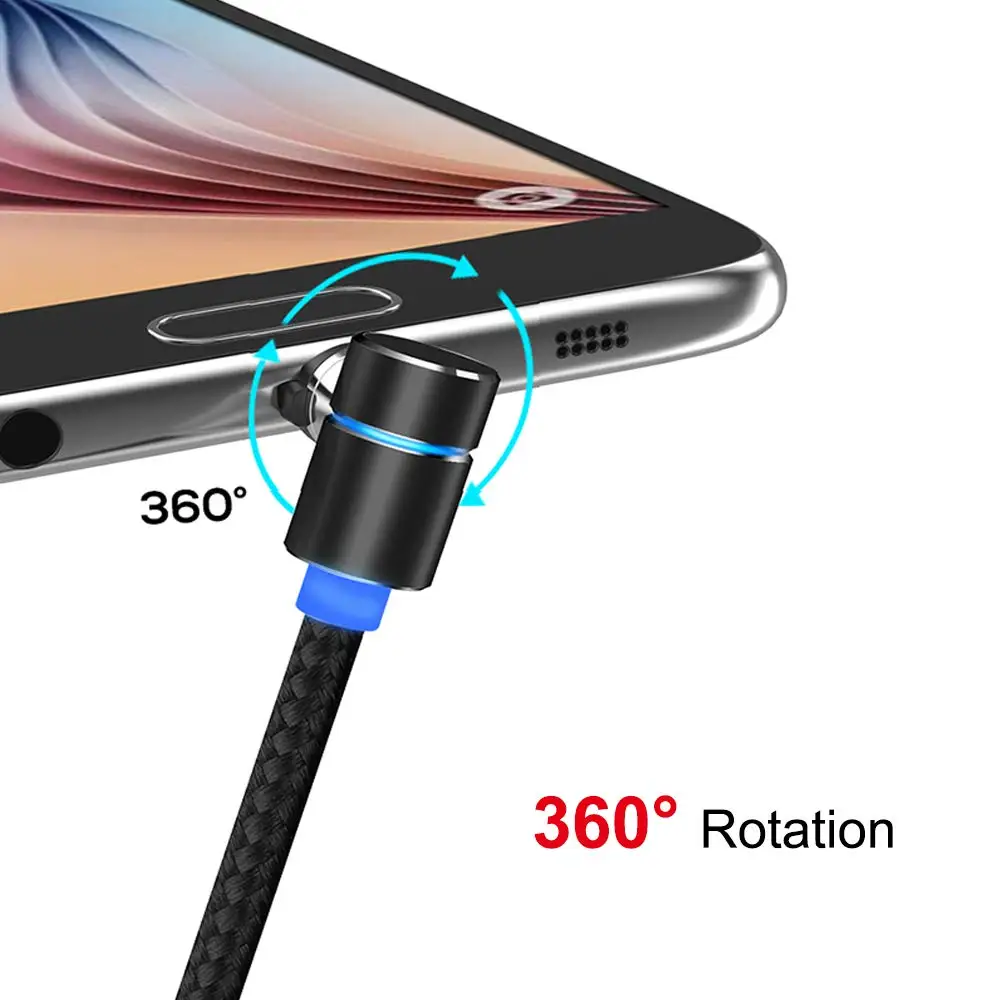Магнитный Usb кабель для зарядки iPhone xs Max huawei mate 20 Lite samsung S9 type c Micro 3 0 магнитное