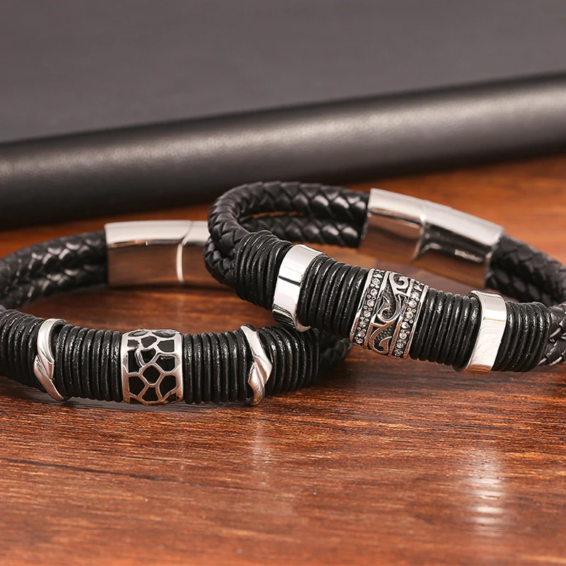 Стильный браслет из нержавеющей стали и браслеты для мужчин ювелирные изделия