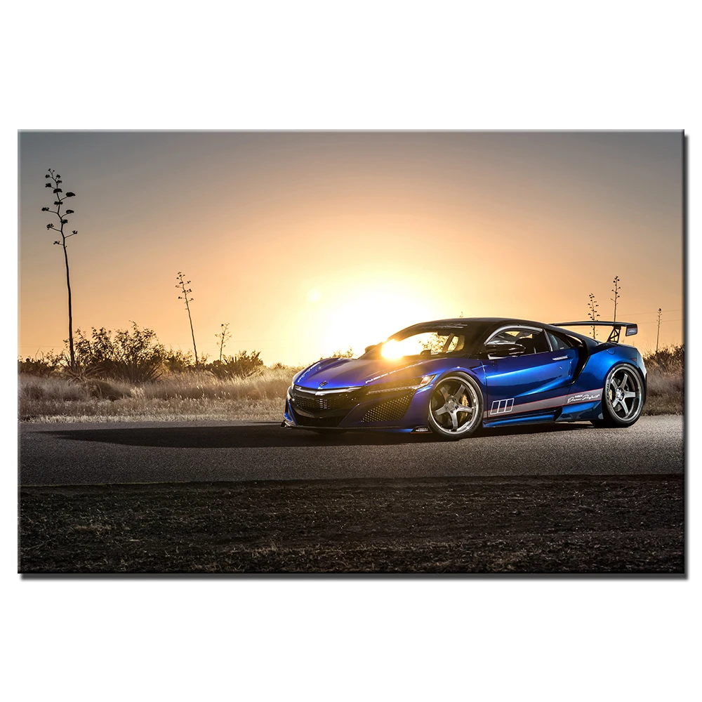 Транспортное средство Wall Art Плакаты Acura nsx суперкар обои Печать на холсте для домашнего декора Сделай Сам картины в рамках A130