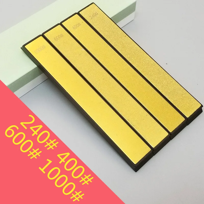 240 400 600 1000 Новое поступление 120-1200 зернистость золотой бриллиант точильный камень точилка для ножей кухонные инструменты шлифовальный камень - Цвет: 240 400 600 1000