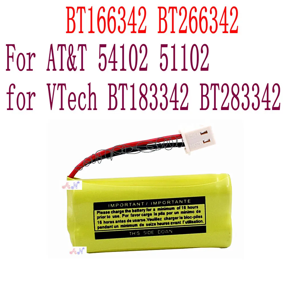 Аккумулятор для VTech BT166342 BT266342 BT183342 BT283342 AT&ampT 54102 51102 850 мАч | Мобильные телефоны и