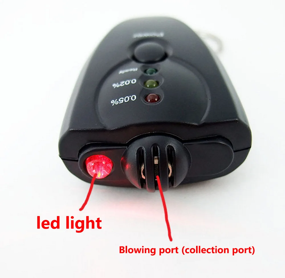 Портативный алкотестер Автомобильный цифровой LED детектор для выдувания