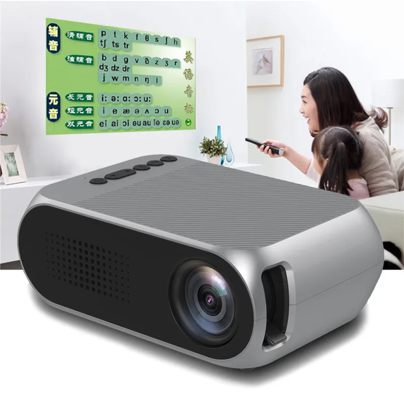 LED Proyector для домашнего кинотеатра 1080P 3D Поддержка Full HD мини проектор Регулируемая