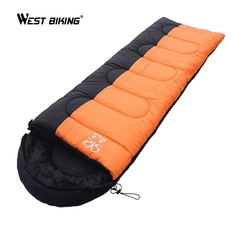 WEST BIKING спальный мешок полый хлопок 1300G 5-15 градусов Цельсия Открытый Кемпинг может быть наращенный спальный мешок для кемпинга взрослый спальный мешок