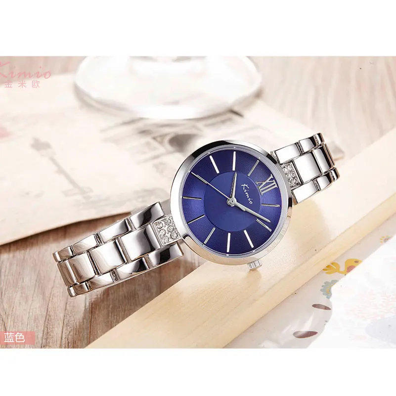 Брендовые женские часы KIMIO модные повседневные кварты наручные с ремешком из