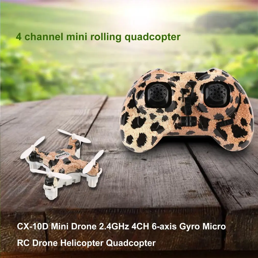 CX-10D мини-Дрон 2,4 ГГц 4CH 6-осевой гироскоп вертолет Micro RC умный Квадрокоптер RTF CX10 CX10W обновления для детей
