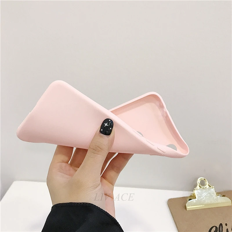 candy color silicone case on for huawei p smart z plus 2018 2019 cute soft tpu phone back cover psmart coque funda free global shipping