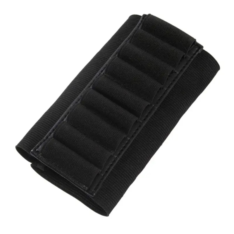 

8/9 Round Ammo Shell Holder Tactical Elastic Loop Hunting Equipment Package Black Carrier Holder
