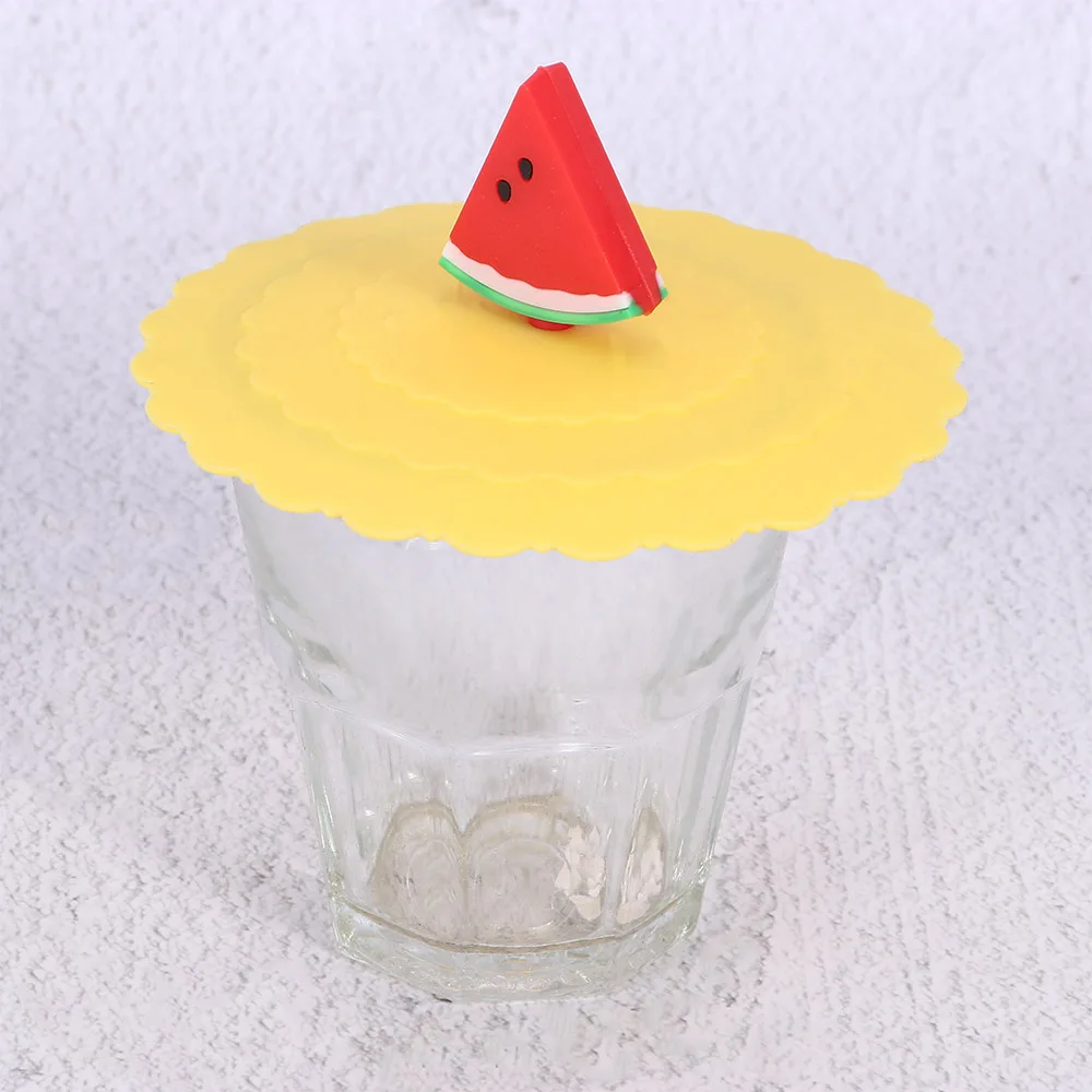 Силиконовая герметичная присоска в деликатном стиле для фруктов стеклянная