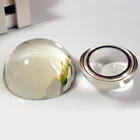 Модные 5 шт. 80 мм прозрачный чистый кристаллический полусфера K9 стеклянный полушар для пресс-папье магнит на холодильник стеклянный шар домашний декор