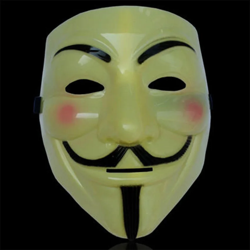V для Vendetta Маска Guy Fawkes Anonymous Хэллоуин маскарадный костюм косплей Венецианская