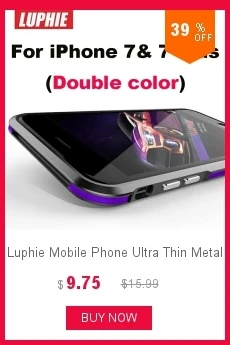 Luphie металлический бампер для iphone 8 чехол Роскошный ультра тонкий алюминиевый каркас противоударный чехол для телефона s для iphone 8 Plus чехол