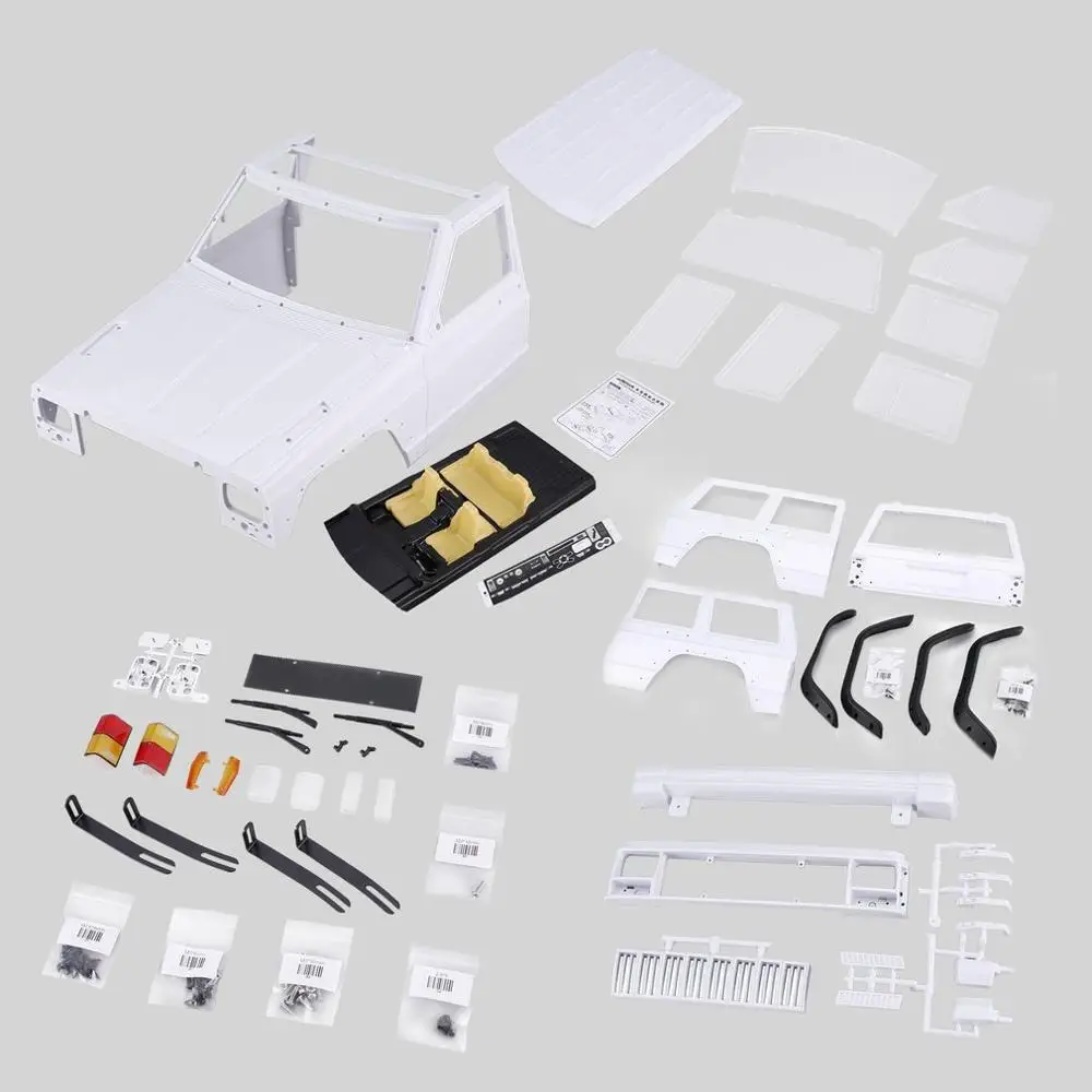 AX-313 AX-313B 12,3 дюймов/313 мм Колесная база пикап корпус DIY комплект для 1/10 RC грузовик гусеничный осевой SCX10 и SCX10 II 90046 90047 - Цвет: AX-313