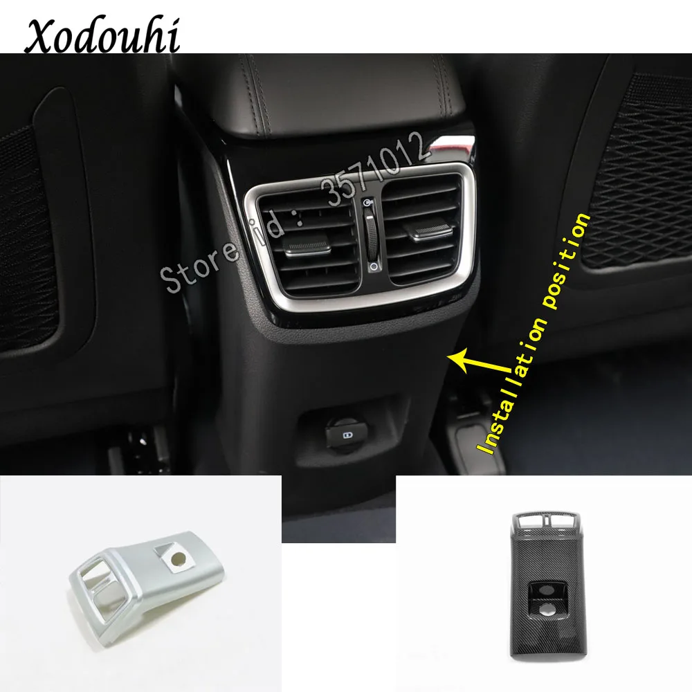 

Car Armrest Storage Trim Rear Back Upside Air Conditioning Outlet Vent Hoods Parts 1pcs For Hyundai Tucson 2019 2020