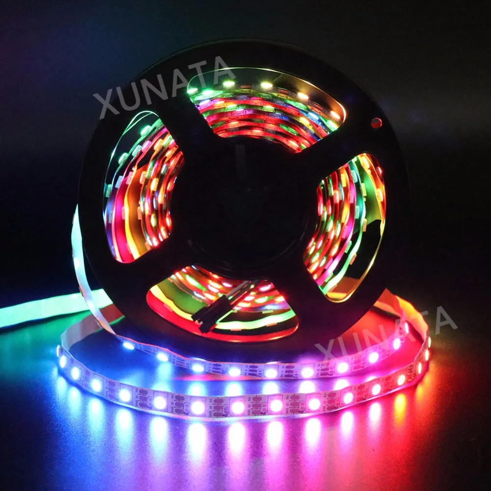 WS2812B полноцветная 30 светодисветодиодный s/m 60 SMD Светодиодная лента гибкая IP30 IP65