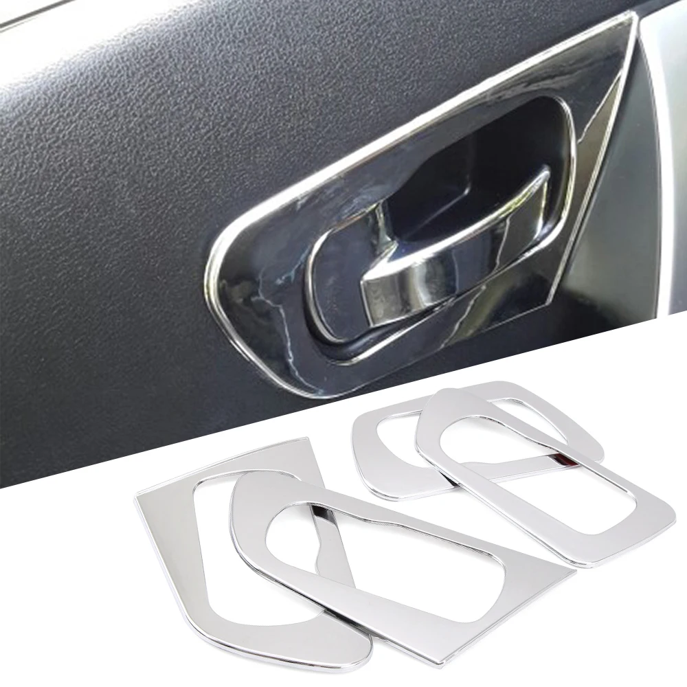 4 шт. Стайлинг автомобиля наклейка из нержавеющей стали ручное зажимное кольцо