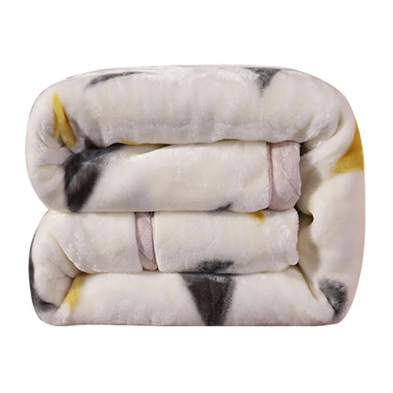 Raschel одеяло плотное двойное одиночное весна осень зима коралловый флис теплое