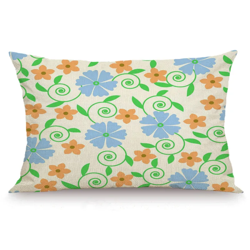 XUNYU 30X50cm/40x60cm Cushion Cover Cartoon Flower Pillow Cases Decorative Throw for Sofa Bedroom JX029 | Дом и сад
