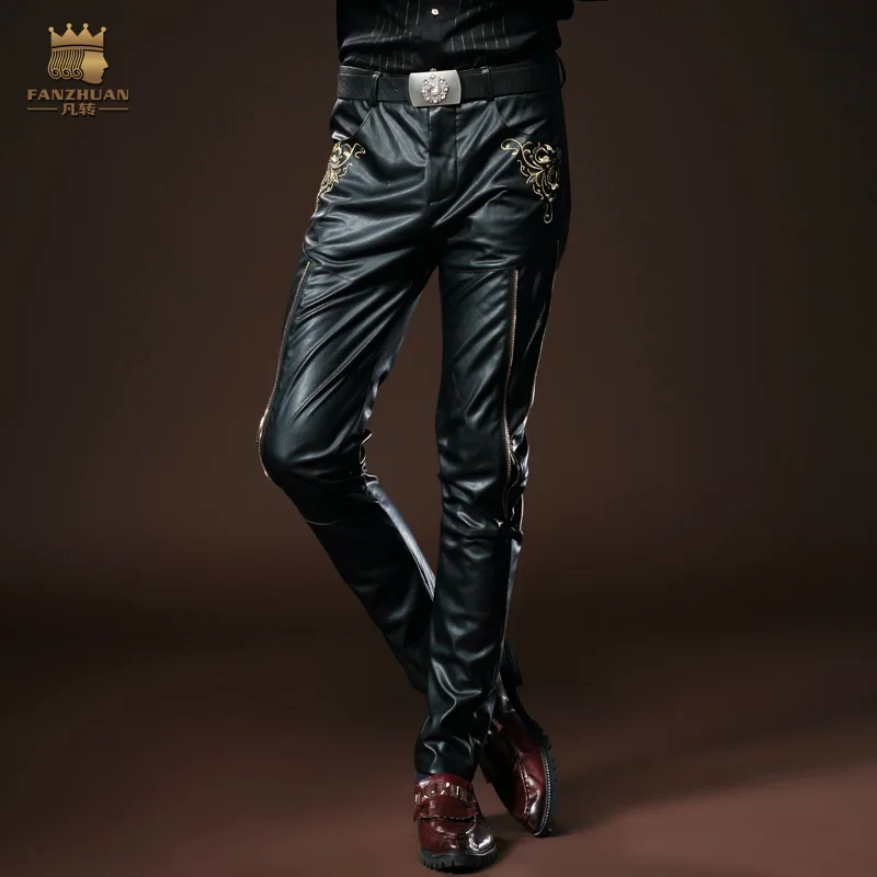 Бесплатная доставка модные повседневные мужские брюки новинка 2015 облегающие из