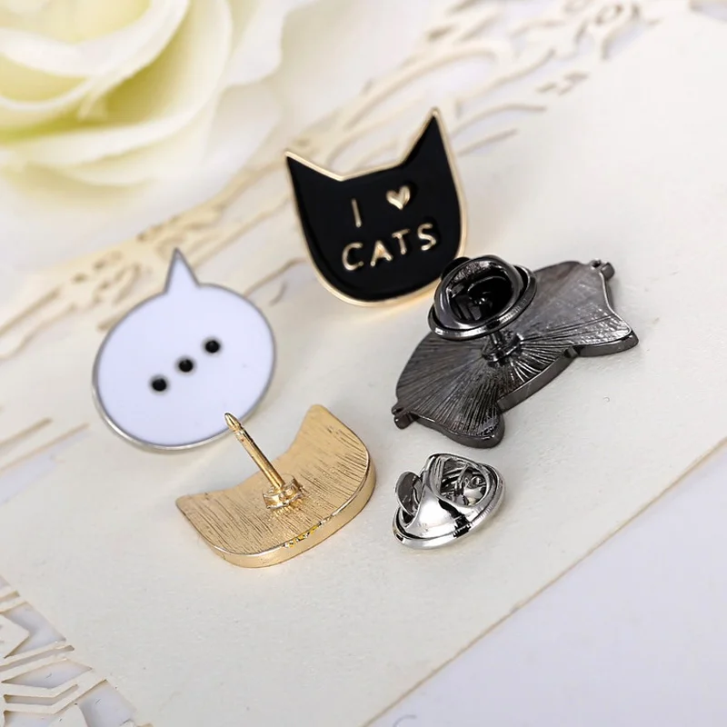Новая популярная Очаровательная Милая брошь в виде котенка Я люблю кота для