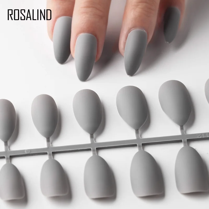 N5284-10 ROSALIND дизайн ногтей маникюр 24 шт матовые советы для накладных ногтей поддельные формы для ногтей для наращивания Маникюр Искусство для накладных ногтей - Цвет: N5284-10