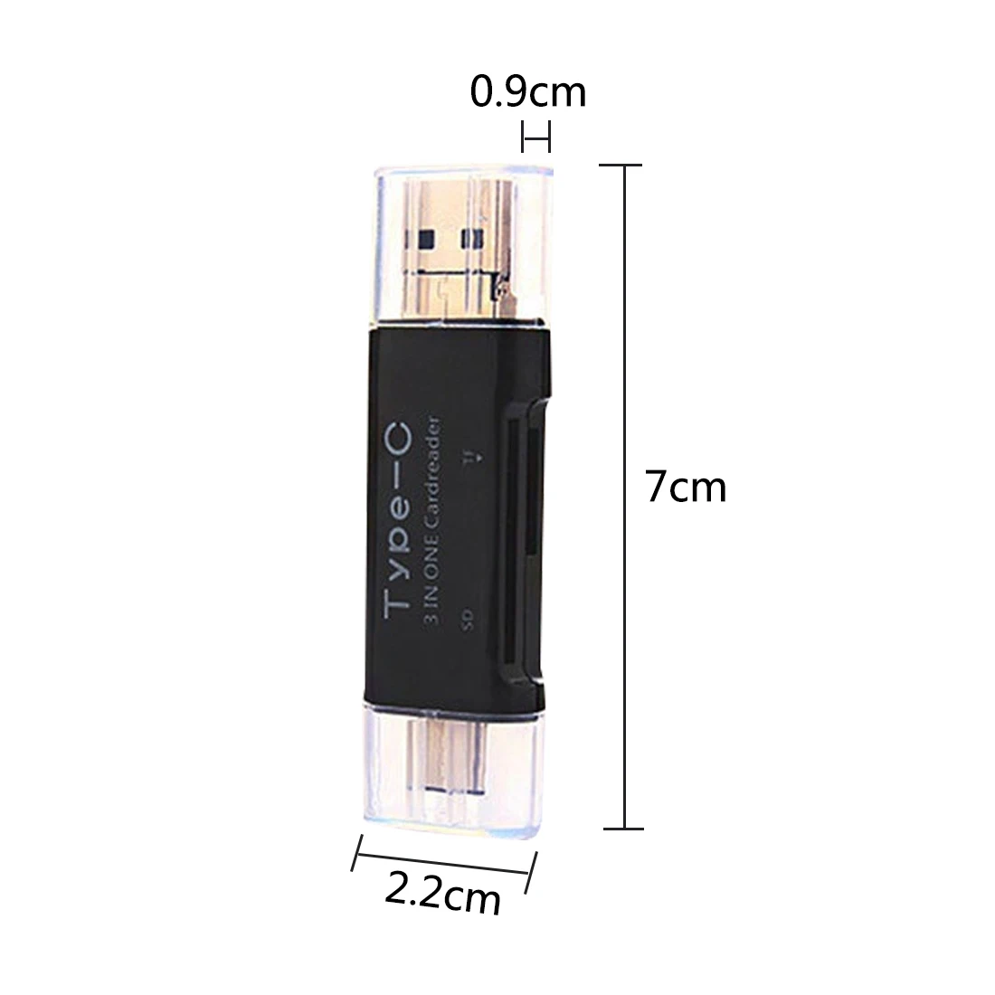 Универсальный 3 в 1 OTG type-C кард-ридер USB 3,0 USB Micro USB комбо 2 слота TF SD type C кард-ридер для смартфонов ПК