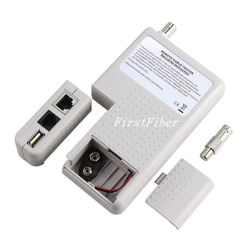 Новый удаленный тестер RJ11 RJ45 USB BNC LAN сетевого кабеля для UTP STP кабелей трекер
