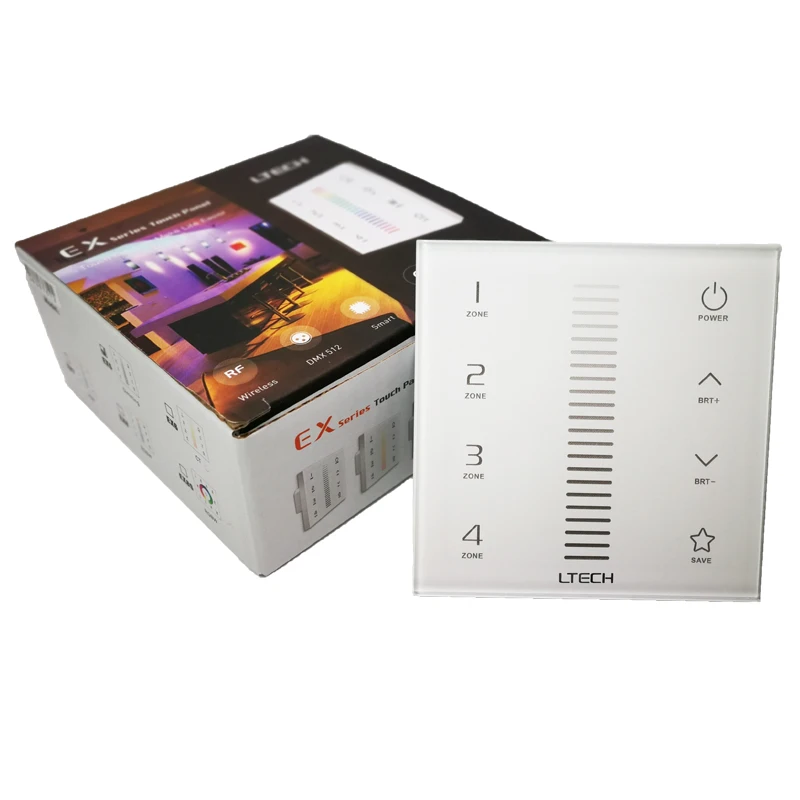 Новый светодиодный сенсорный диммер RF 2 4G беспроводной и DMX512 контроллер диммера 4
