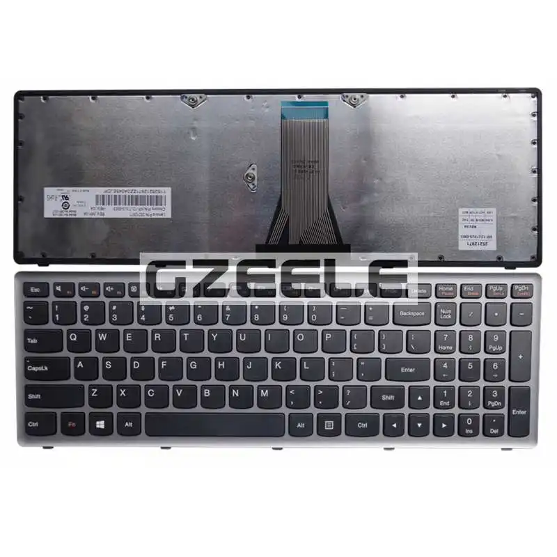 

New English Keyboard For Lenovo IdeaPad G500C G500S G500H S500 S500C G505s G510S S510p Z510 S500T Z501 15D silver laptop