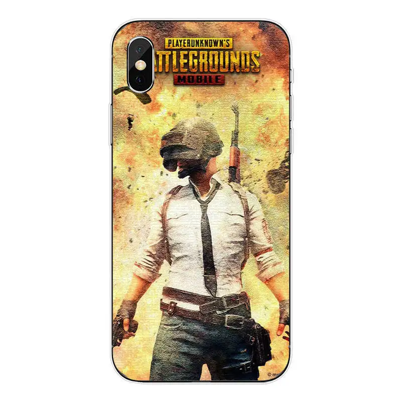 TPU Роскошный мягкий ТПУ чехол для телефона PUBG Game для iPhone 11 Pro MAX SE 6 6splus 7 8Plus 5 5S 6 6S 7 8 MAX XR XS X10 Copue - Color: TPU