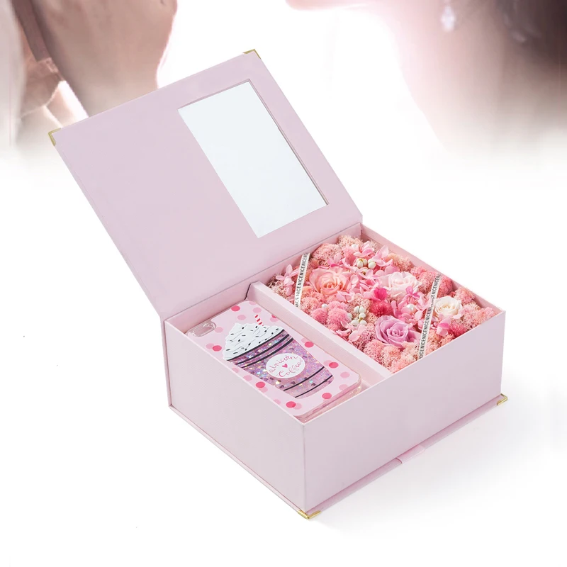 Подарочные коробки для свежих цветов коробка с пластиковым отверстием Цветочные