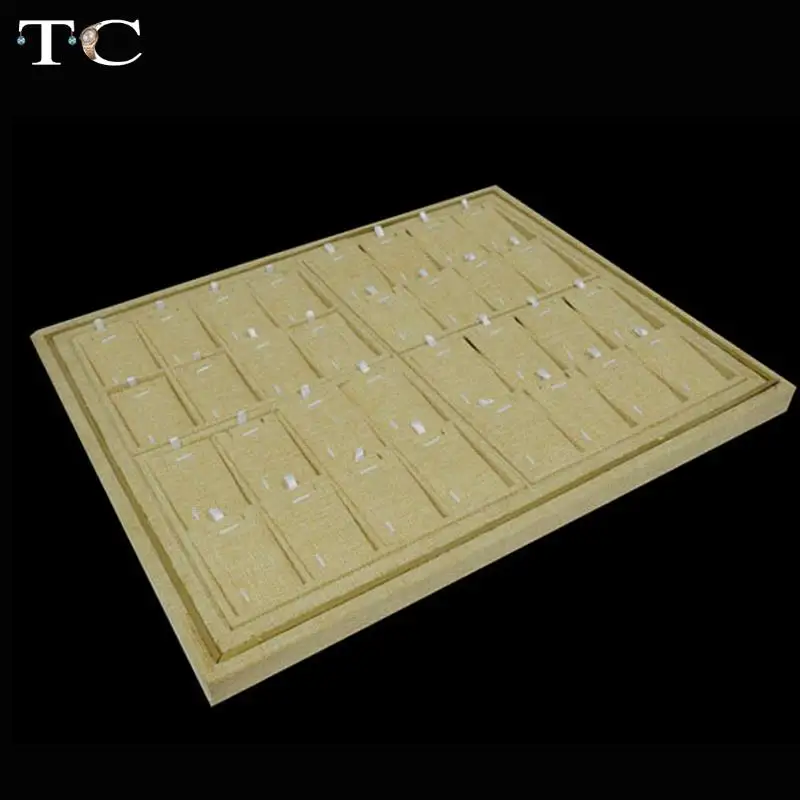 Оптовая продажа льняное ожерелье поднос для демонстрации украшений 40*50 см |