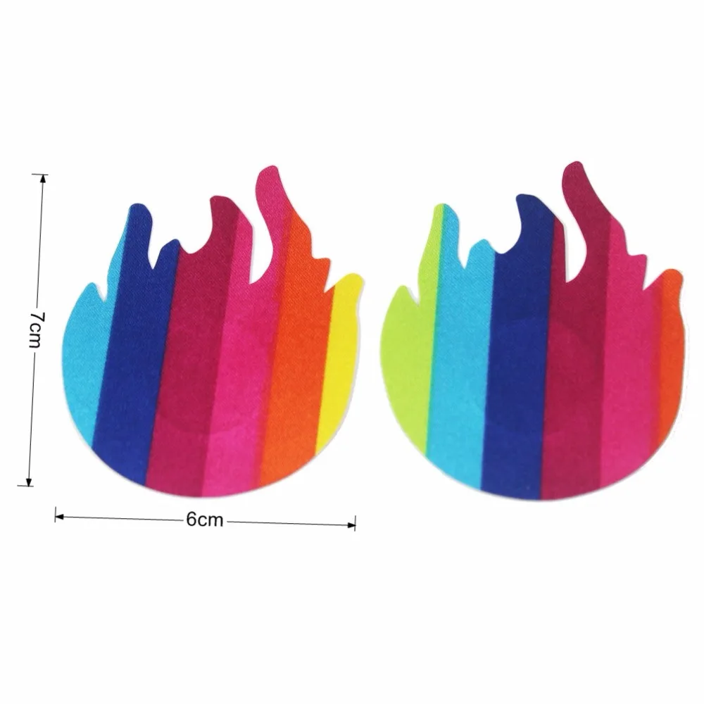 Чехол для сосков rainbow fire наклейки ЛГБТ женщин невидимые интимные аксессуары