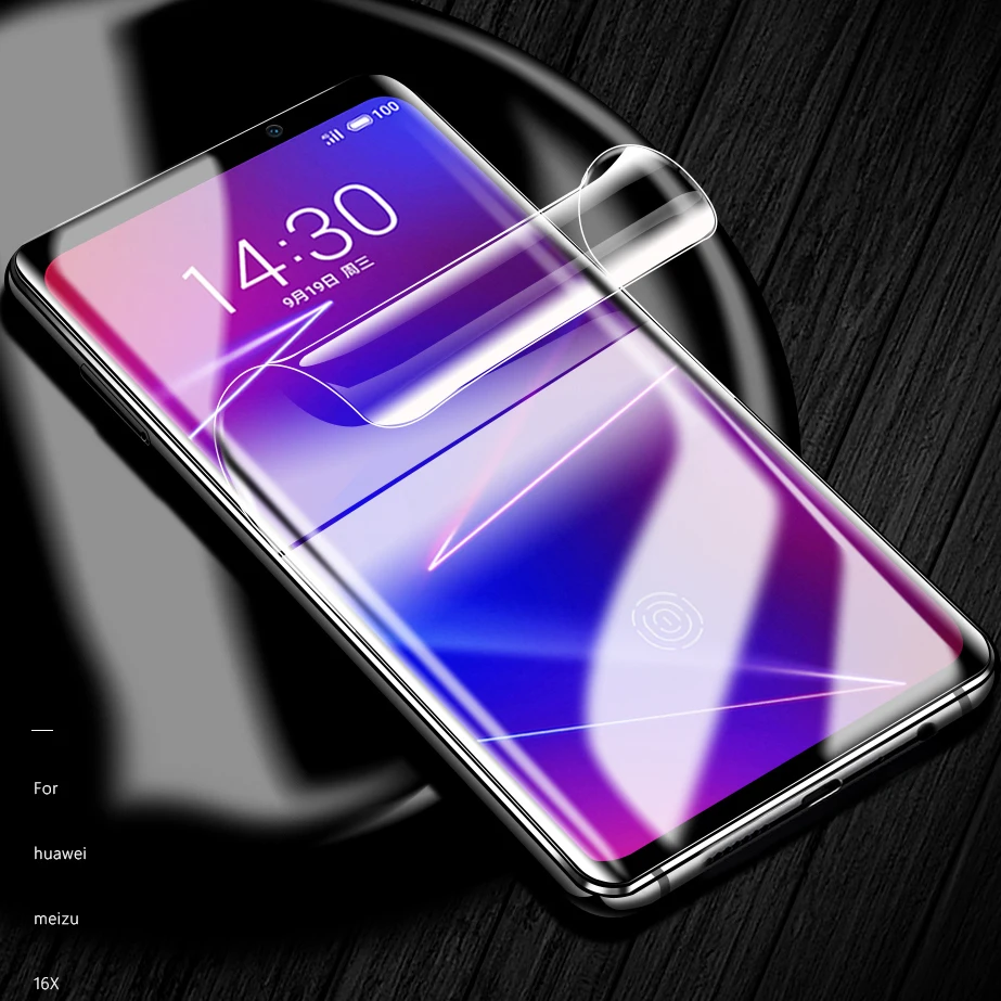 Изогнутая 3d пленка CHYI для meizu 16X защитная нано Гидрогелевая экрана M872H M872Q M1872 не