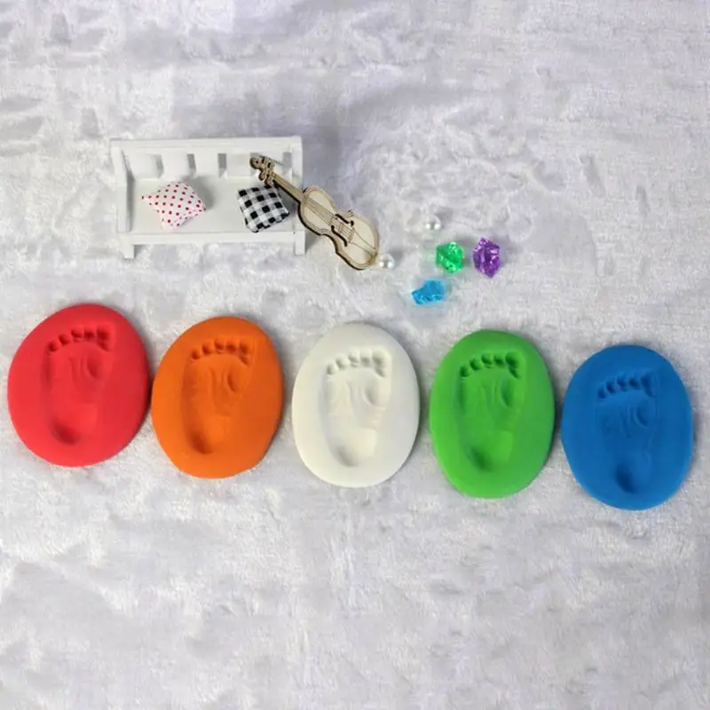 

1PC Newborn Children Kid Baby Couple Lover Foot Hand Finger Print Clay Mud Casting Memory Record 7 Styles