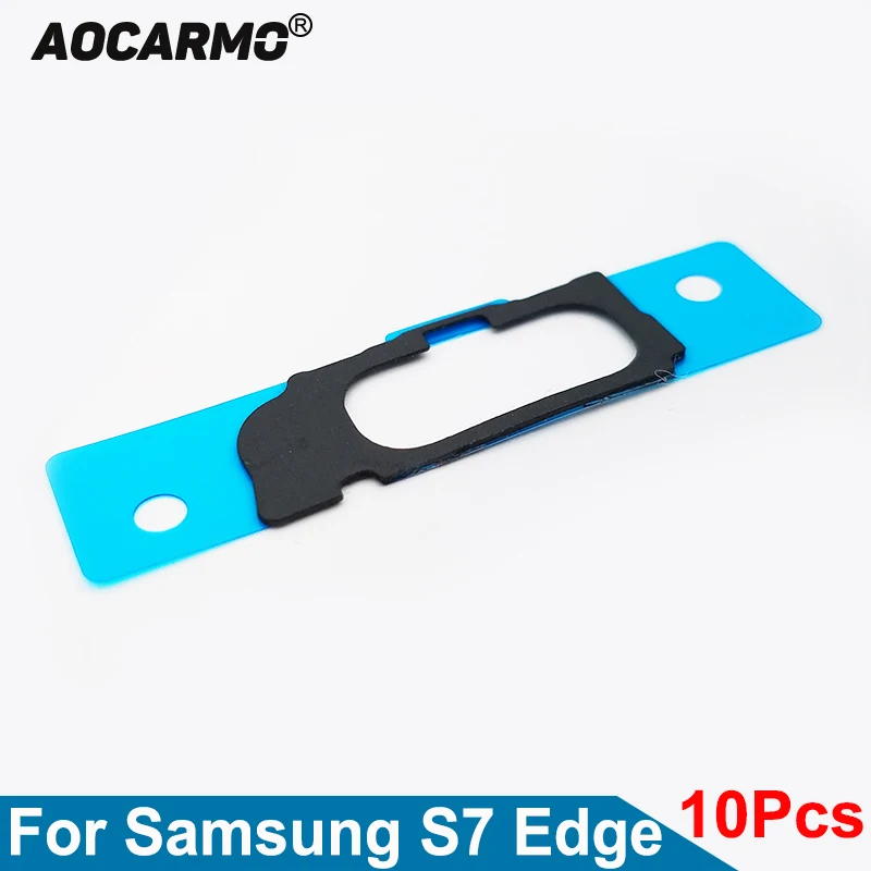 10 шт./лот для samsung Galaxy S7 Edge GM-G935 Touch ID отпечатков пальцев Кнопка Домой ключ Клей уплотнитель крепления коврик с наклейкой