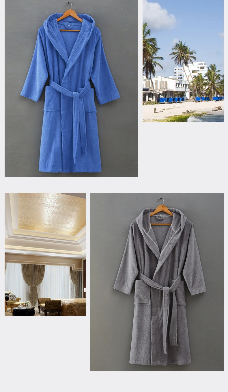 Bathrobe Women Winter Hooded Thicken Nightgowns Bathrobe Women Pajamas Bath Towel Fleece Warm Robe Sleepwear Womens Robes White