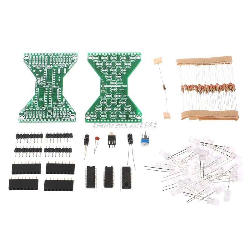 DIY Kit 5 в постоянного тока светодиодный электронный песочные часы регулируемые