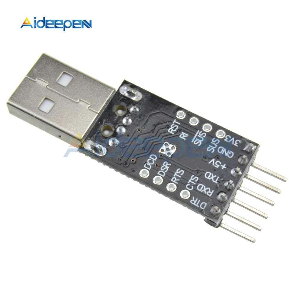 CP2102 чип Плата USB 2 0 к UART TTL 6PIN разъем модуль последовательный конвертер с Dupont