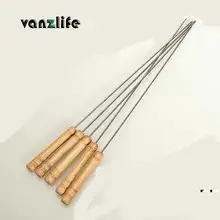 Vanzlife барбекю баранины струнные палочки Портативный нержавеющей стали барбекю ужин вилка иглы