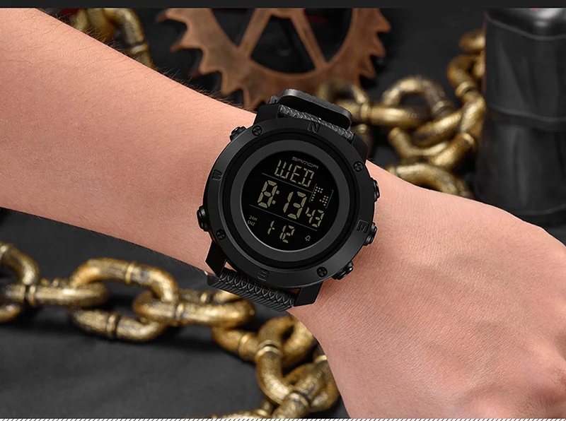 SANDA женские спортивные часы Reloj Mujer силиконовый ремешок Montre Femme женские часы водонепроницаемые цифровые часы подарки