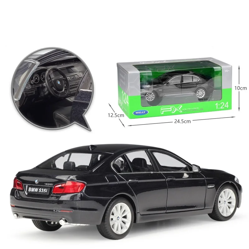 1:24 Welly 535i черный/синий/белый/золото/серебро литая модель автомобиля