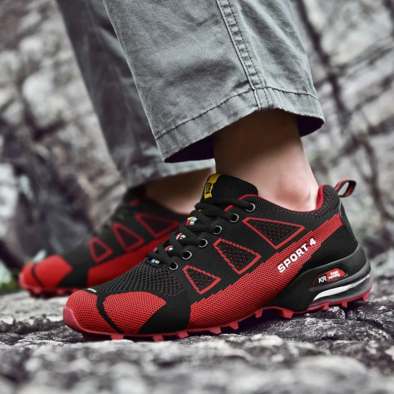 

Men Hiking Shoes Fashion Breathable Sneakers Big Size Shoes for Man Mountain Climbing Sports Male Trekking