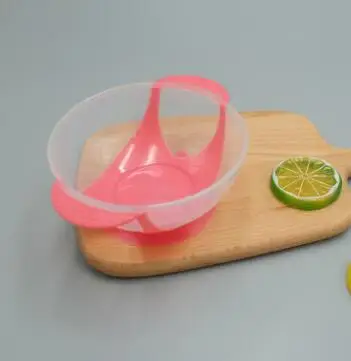 Yellow bowl baby Solid Feeding dinnerware Feeding Set Baby Cutlery Sets Drop Resistance Temperature Sensing Spoon Sucker Bowl For Baby Feed - Цвет: Yellow bowl