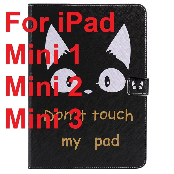 For iPad Mini 1 2 3 Не прикасайтесь мой блокнот Кот Поддержка защитный чехол для iPad Air 1 2 iPad Mini 1 2 3 iPad 2/3/4 Pro 10,5 iPad - Цвет: For iPad Mini 1 2 3