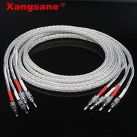 xangsane 8ag 8n occ silver plated hifi speaker cable high performance speaker amplifier sound connecting cable y ybanana y etc