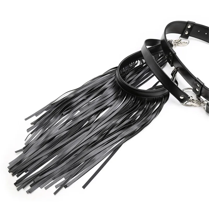 Прямые поставки с фабрики сексуальные кожаные БДСМ связывание цепочка одежда